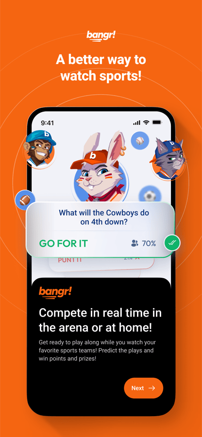 Bangr: compete in real time